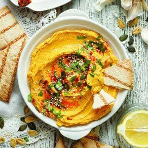 Hummus à la citrouille rôtie