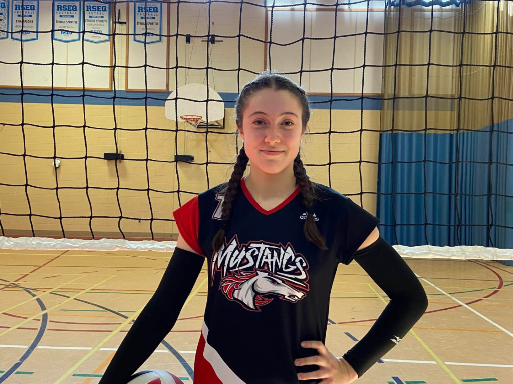 Âgée de 16 ans, Élyse Mercier représentera l’Outaouais en volleyball aux Jeux du Québec
